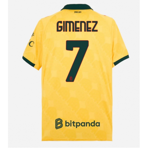 Billige Fotballdrakt AC Milan Santiago Gimenez #7 Replika Tredjedrakt 2025-26 Kortermet Billige Fotballdrakt AC Milan Santiago Gimenez #7 Replika Tredjedrakt 2025-26 Kortermet